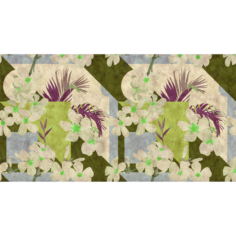 Livingwalls Fototapet Walls by Patel 2 vintage bloom 1