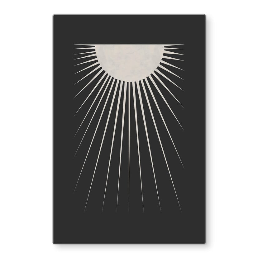 Tableau sur verre Orara Studio - Lune minimaliste