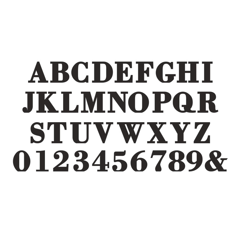 Litery ozdobne - czcionka Bodoni