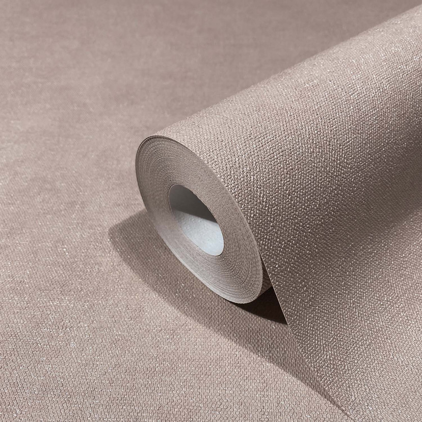 Ensfarvet tapet, non-woven Shades Iconic red beige