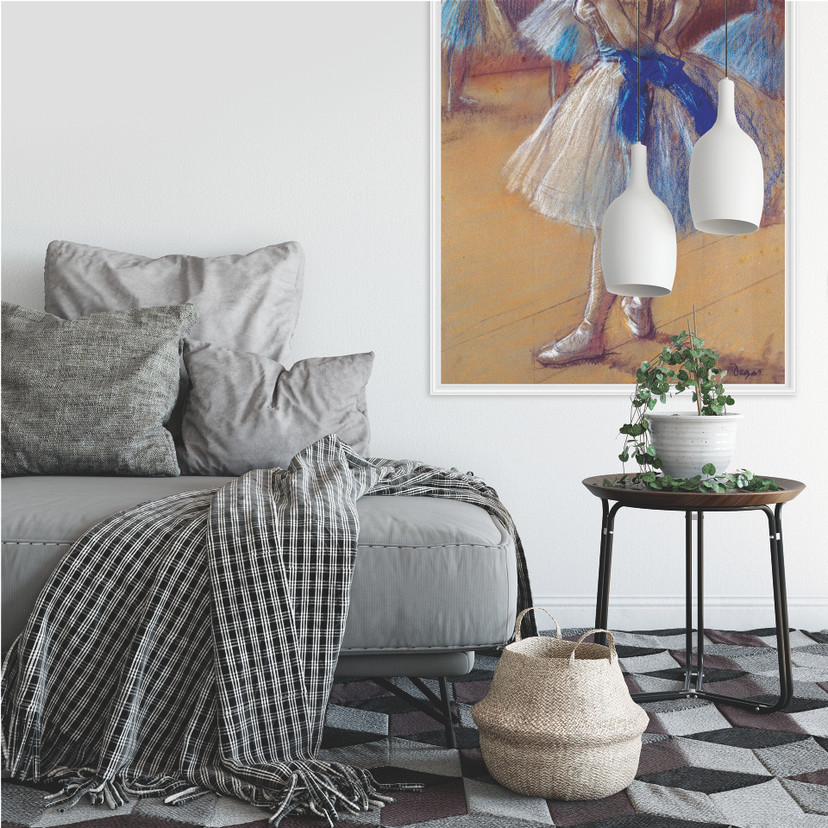Wallprint Degas - Tänzerin beim Binden der Schleife