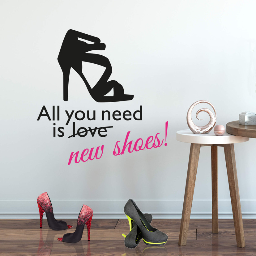 Wallsticker All you need is... (2-farvet)