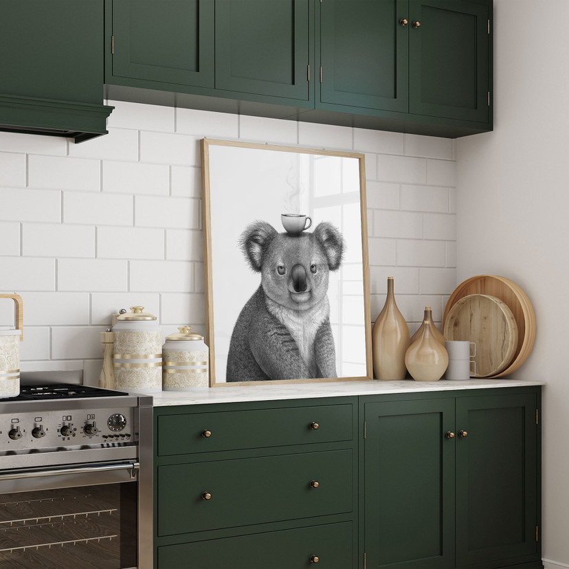 Poster Koala avec café - Korenkova