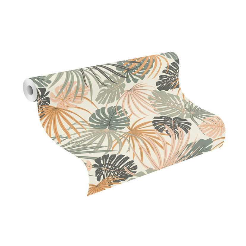 Rasch papier peint intissé, papier peint à motifs Salsa vert sauge (clair)