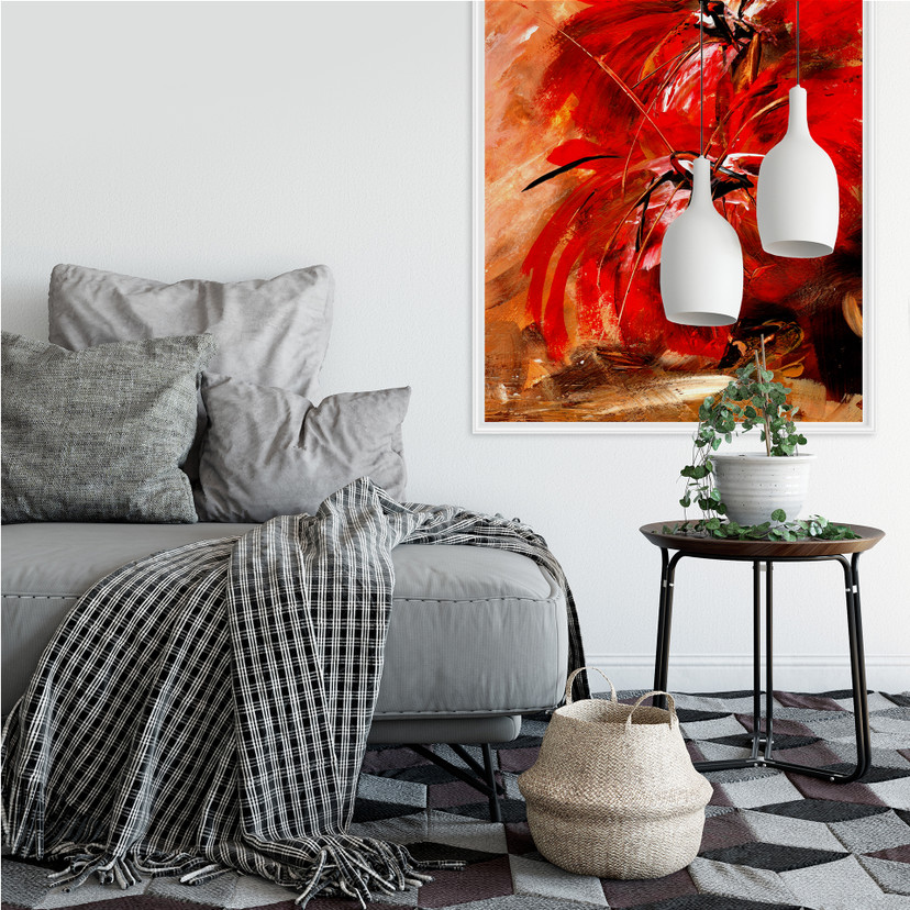 Zelfklevende Poster - Niksic - Fire Flowers