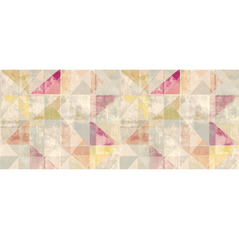 Architects Paper Papier peint photo Atelier 47 Used Triangle rose, crème, beige