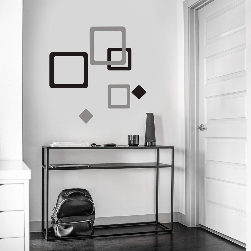 Wallsticker Samling af Firkanter