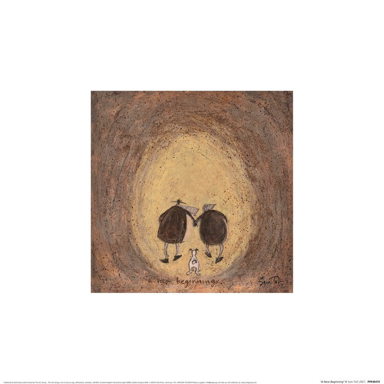 Plakat Sam Toft - A New Beginnig kunsttryk, Sam Toft (30 x 30 cm)