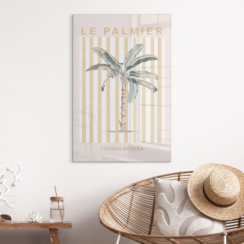 Akrylbillede Palmetræ på den franske riviera - Grace Digital Art