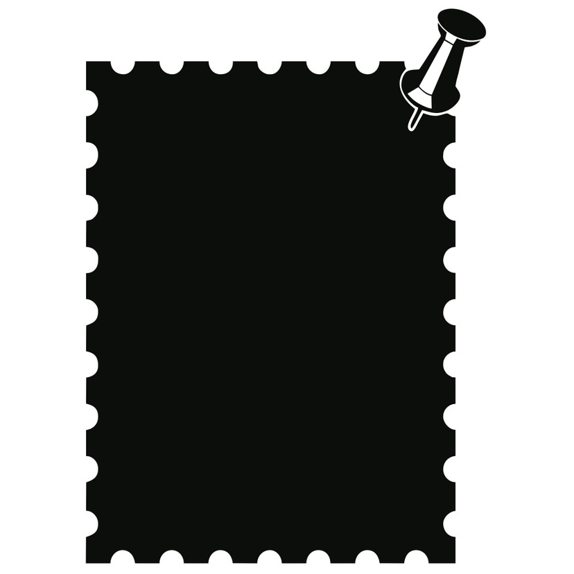 Wallsticker Tavle film - Note