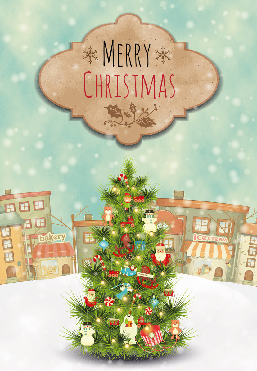 Tarjeta regalo Navidad - Árbol de Navidad