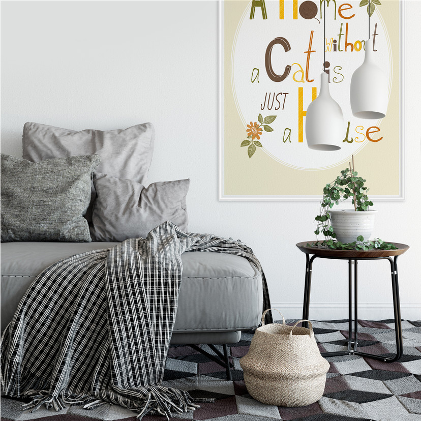 Zelfklevende Poster - Loske - a Home without a Cat