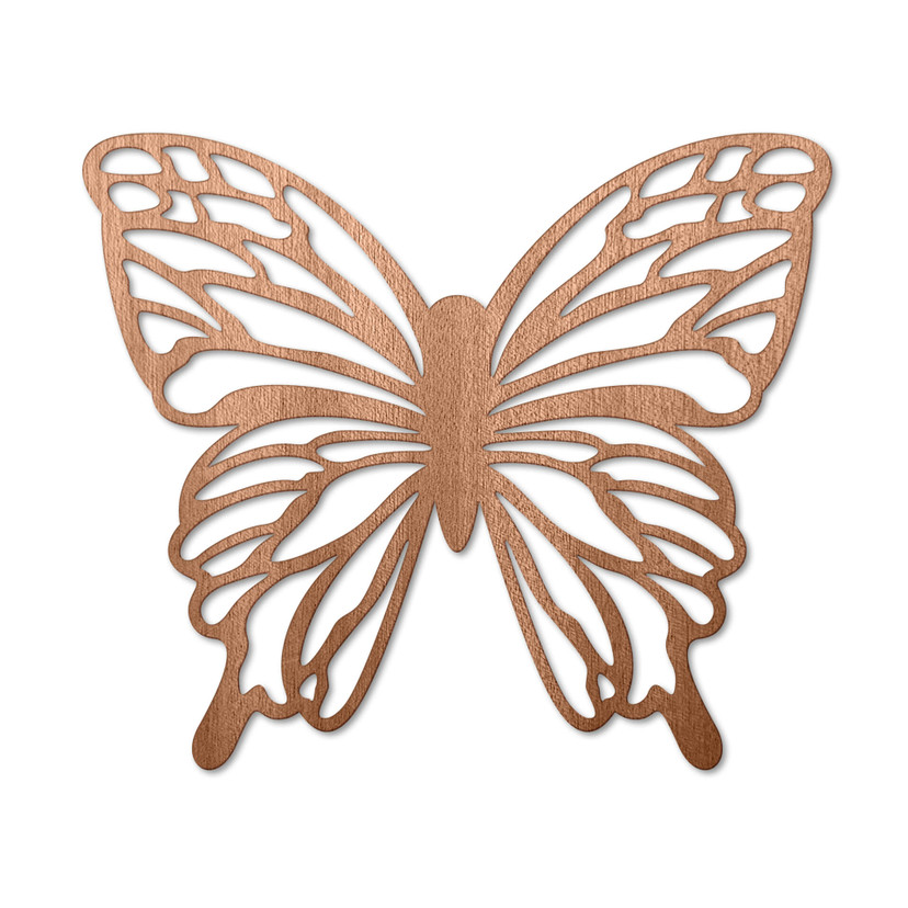 Dekoracja drewniana mahoń - Motyl Isabella