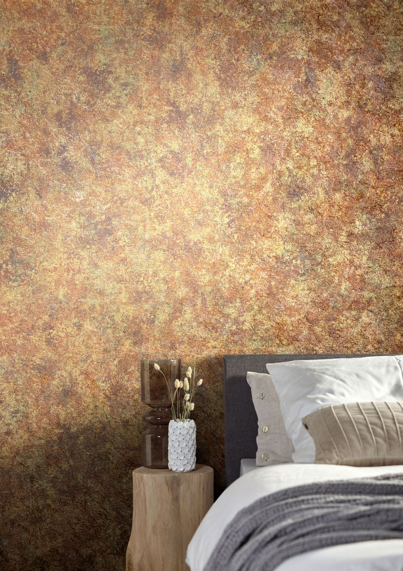 tekstureret tapet, non-woven Natural Opulence i guld