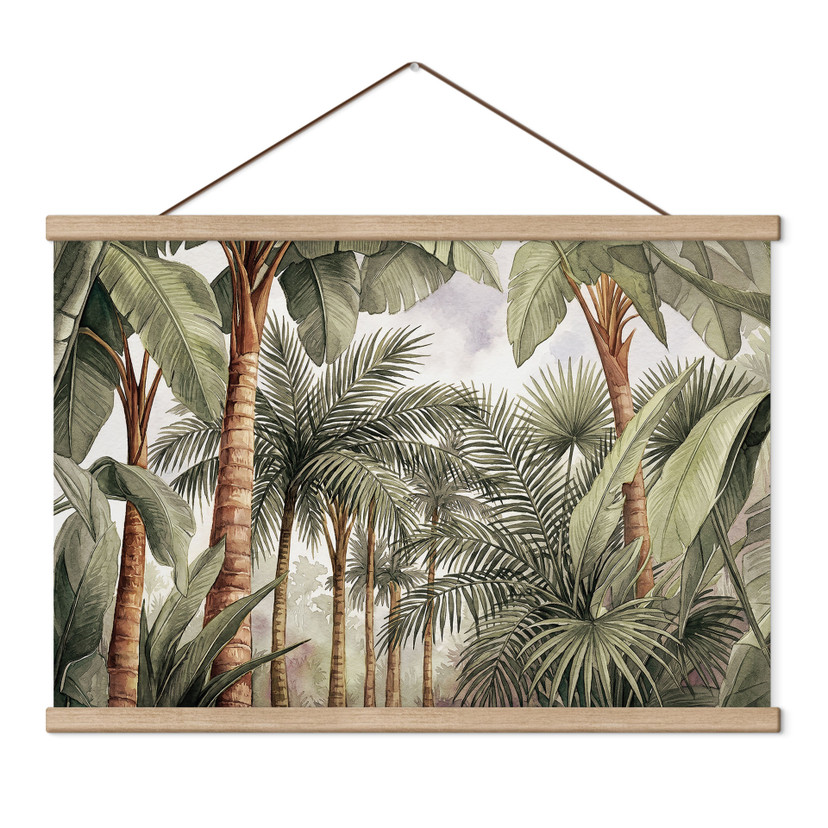 Stampa su tessuto Foresta Tropicale di Palme - Pictufy Studio