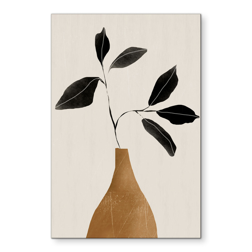 Tableaux branche dans vase doré - ThingDesign - Alu-Dibond