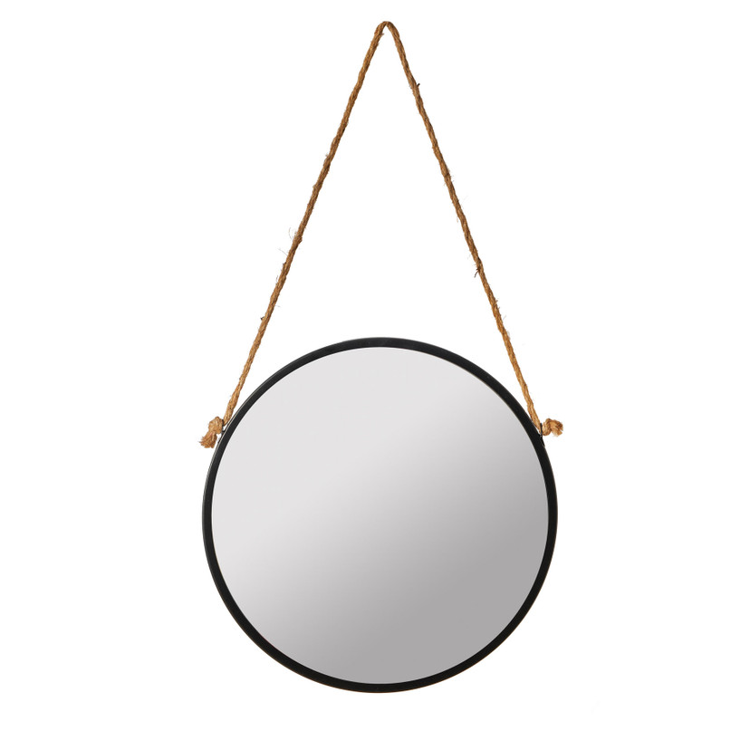 Wandspiegel rund mit Band - Caracas - Ø 30 cm