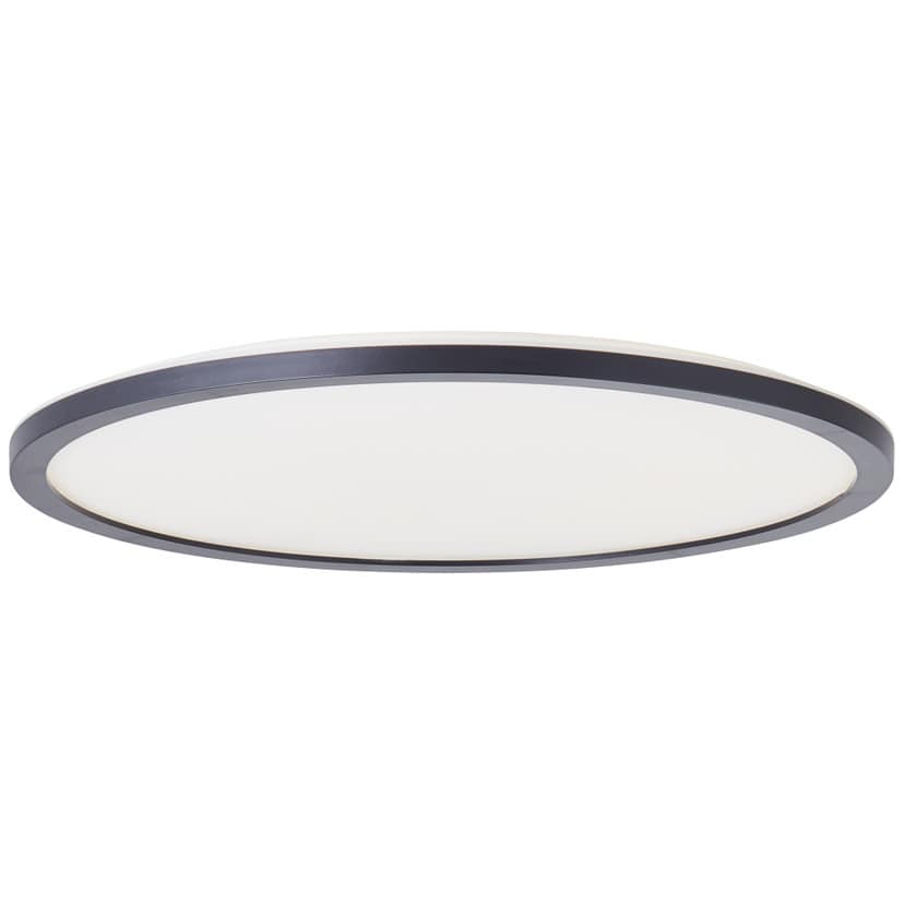 Aufbaupaneel Claire, schwarz, Ø 42 cm, Innenleuchte, Neutralweiß