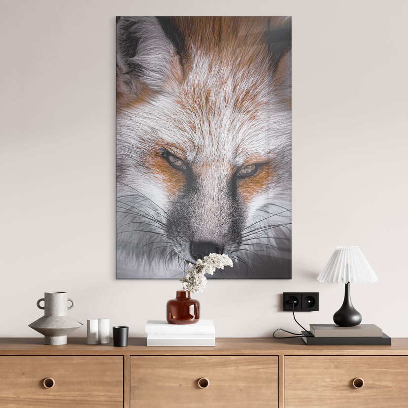 Acrylglasbild Tierporträt Rotfuchs - Nagi