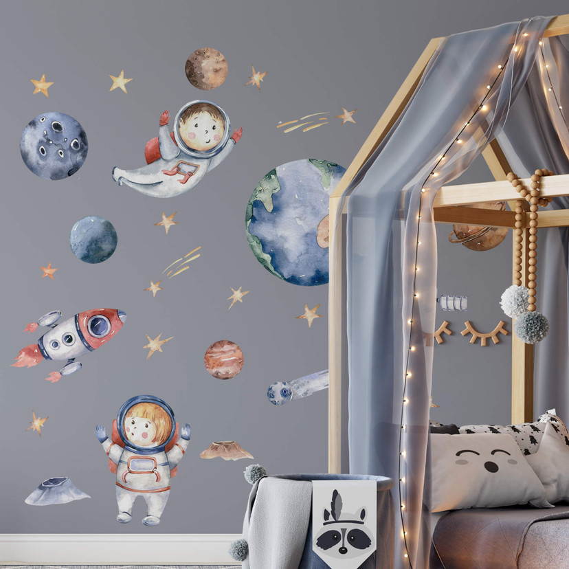 Sticker mural Kvilis - Espace  (36 stickers)