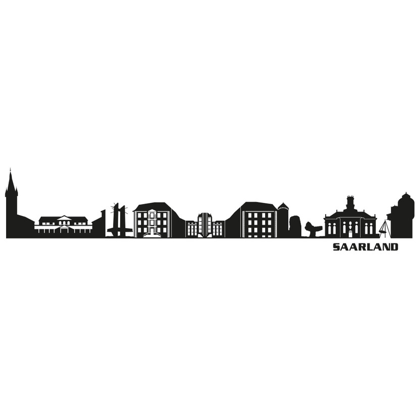 Wandtattoo Saarland Skyline