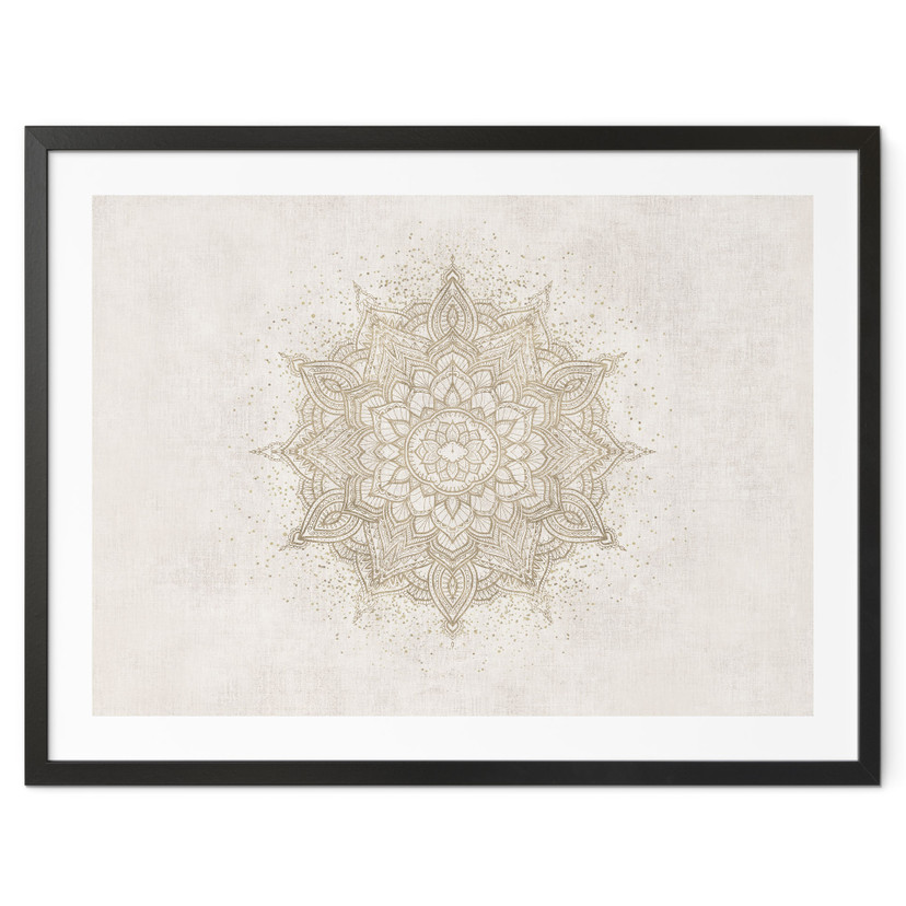 Poster ornement boho en lin - Bloomery Decor