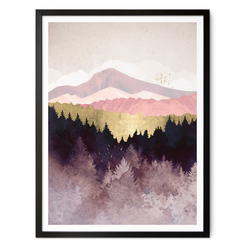 Plakat SpaceFrog Designs - Fioletowy las