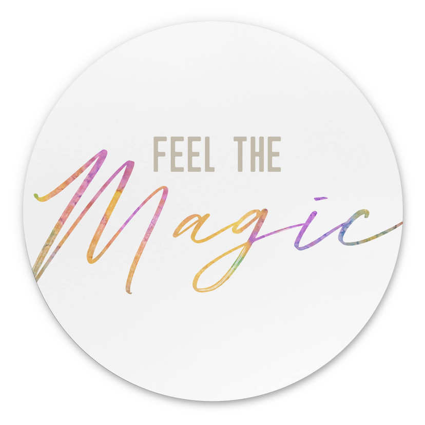 Dibond vægdekoration Feel the magic – print på aluminium (Alu-Dibond)