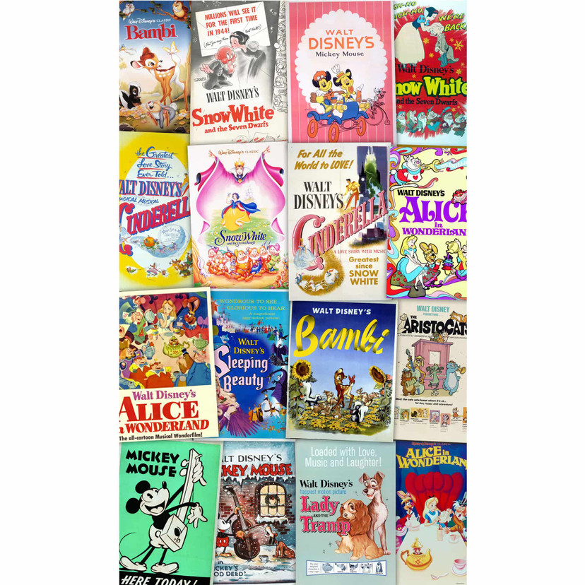 Fotobehang Disney Retro Films Girls