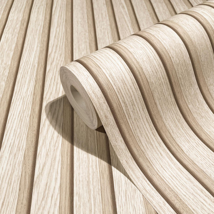 non-woven tapet beige striber til stue soveværelse tapet marburg