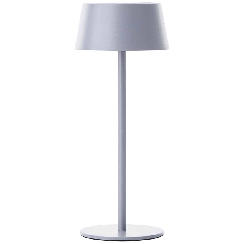 Tischleuchte Outy, grau, 12,5 x 30 cm, Metall Outdoor Tischleuchte
