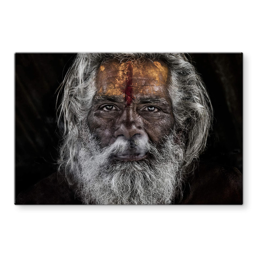 Glasbillede - Kuesta - Spiritualitet hos en sadhu i Indien