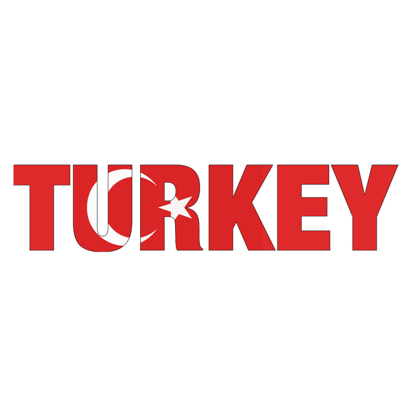 Muursticker Turkey