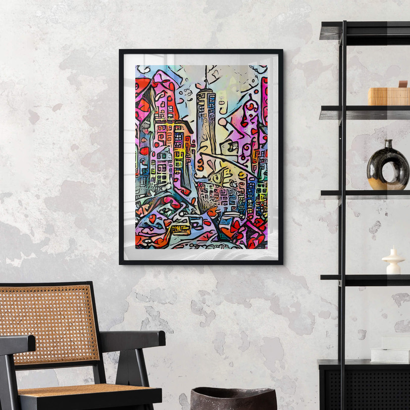 Plakat Zamart - New York Empire State Building - styl Rizzi