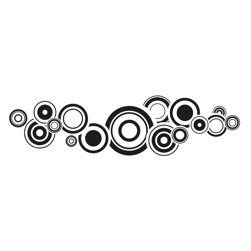 Wallsticker - Retro Bobler