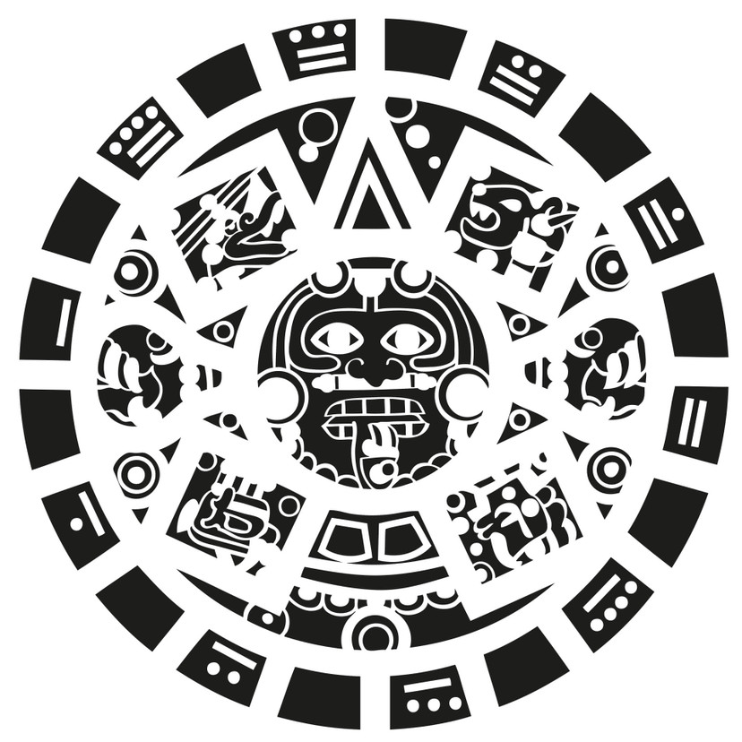 Wallsticker Mayansk maske