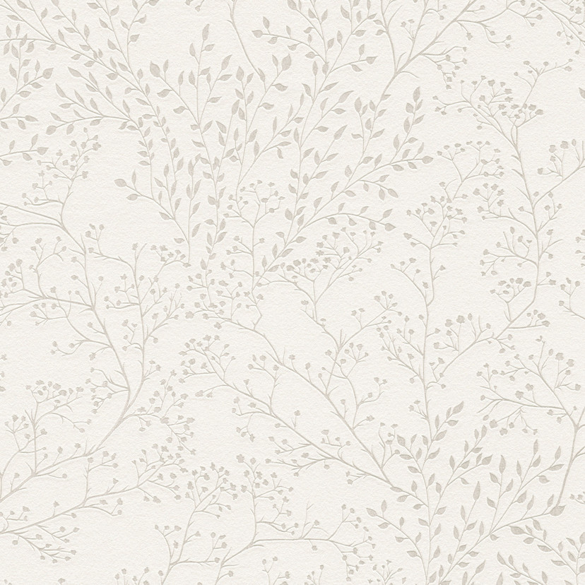 A.S. Création Trendwall 2 - Papier peint intissé fleuris, crème