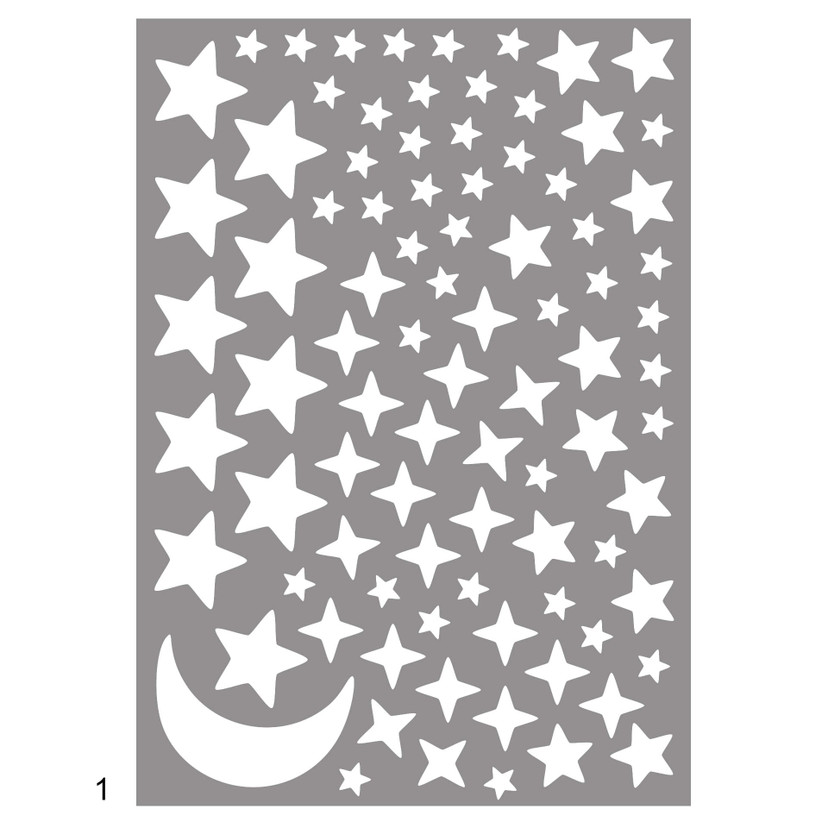 Wallsticker - Selvlysende stjerner