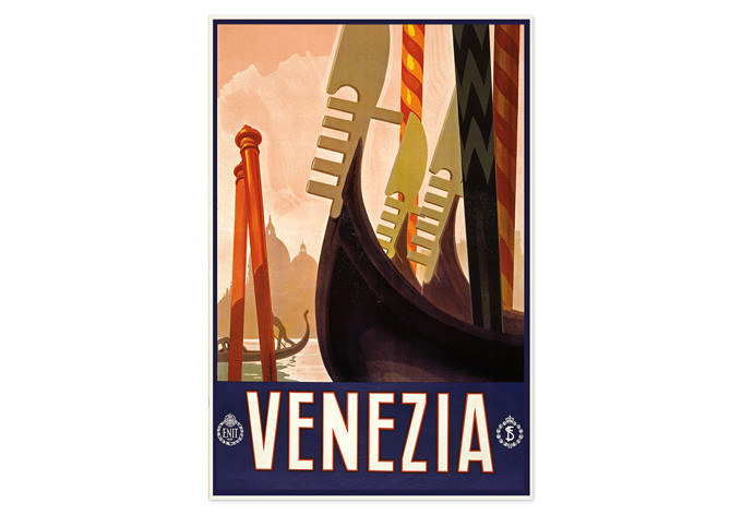 Poster autocollant - Voyage Vintage - Venezia