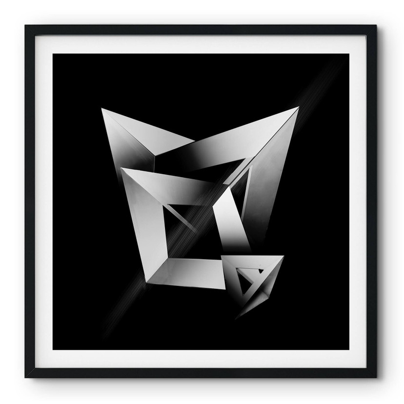 Póster Gong - Formas geométricas 3D - Cuadrado