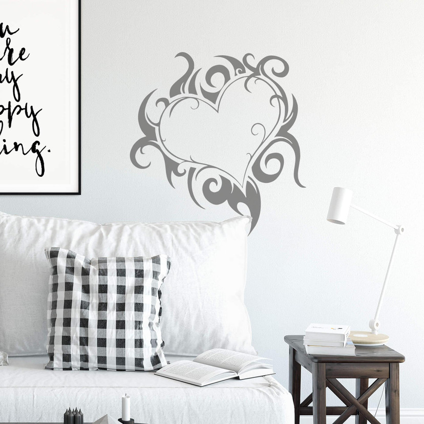Wallsticker Flammende Hjerte