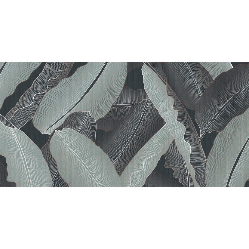Fotomural Paredes de Patel 3 Under Cover 1 gris, verde, blanco