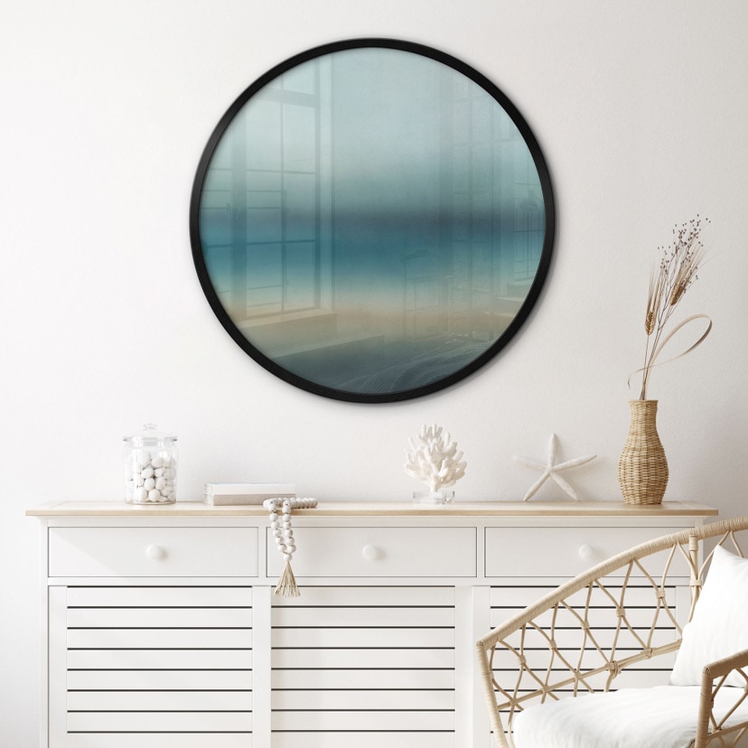 Poster Rotko Blush - Turquoise Horizon - Sir Edward x Grigory Gladarev - Rond