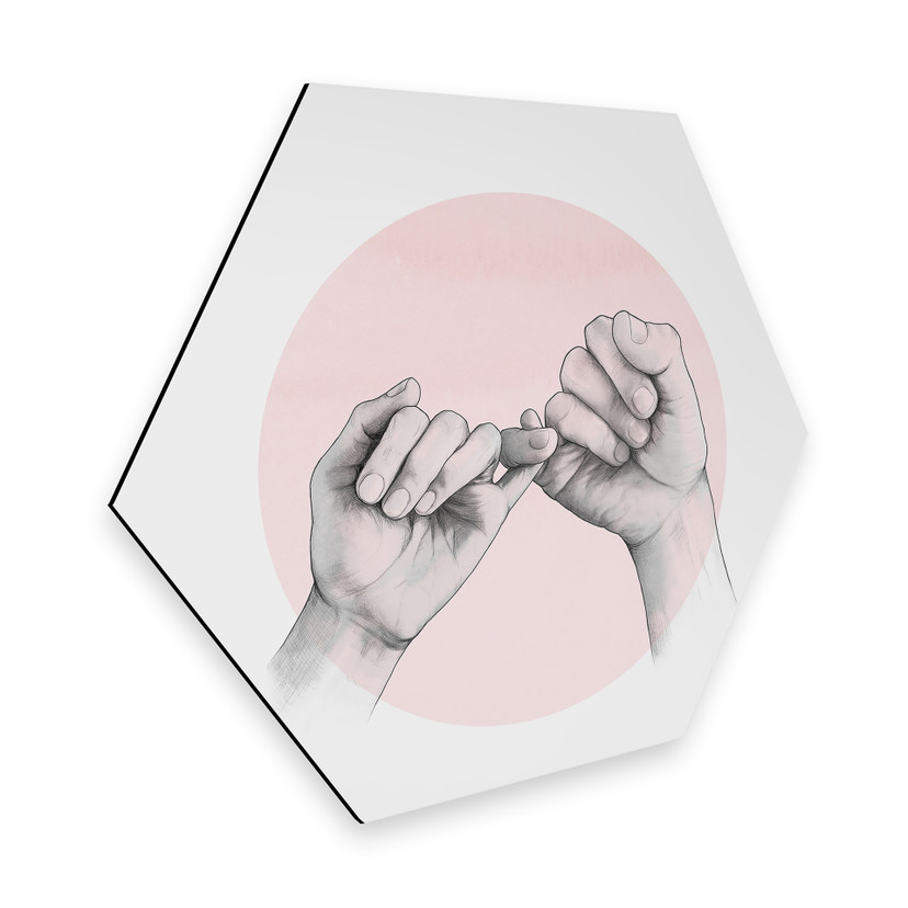 Hexagon - Alu-Dibond Graves - Pinky swear