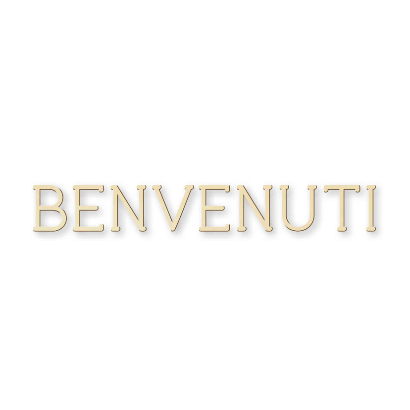 Holzbuchstaben Pappel - Benvenuti