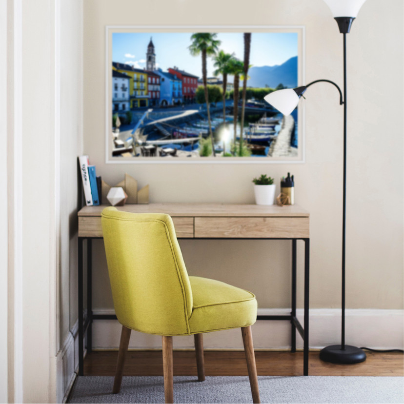 Wallprint Hafen am Lago Maggiore