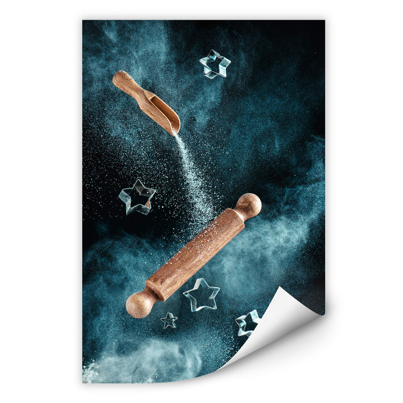 Wallprint Belenko - Kitchen mess: Star shaped Cookies