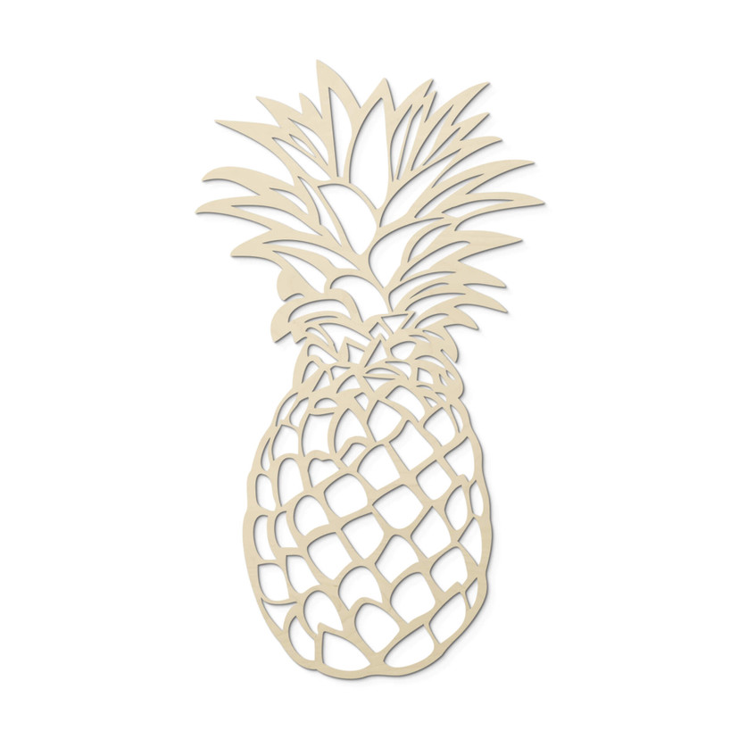 Grafika na drewnie - Ananas - Topola