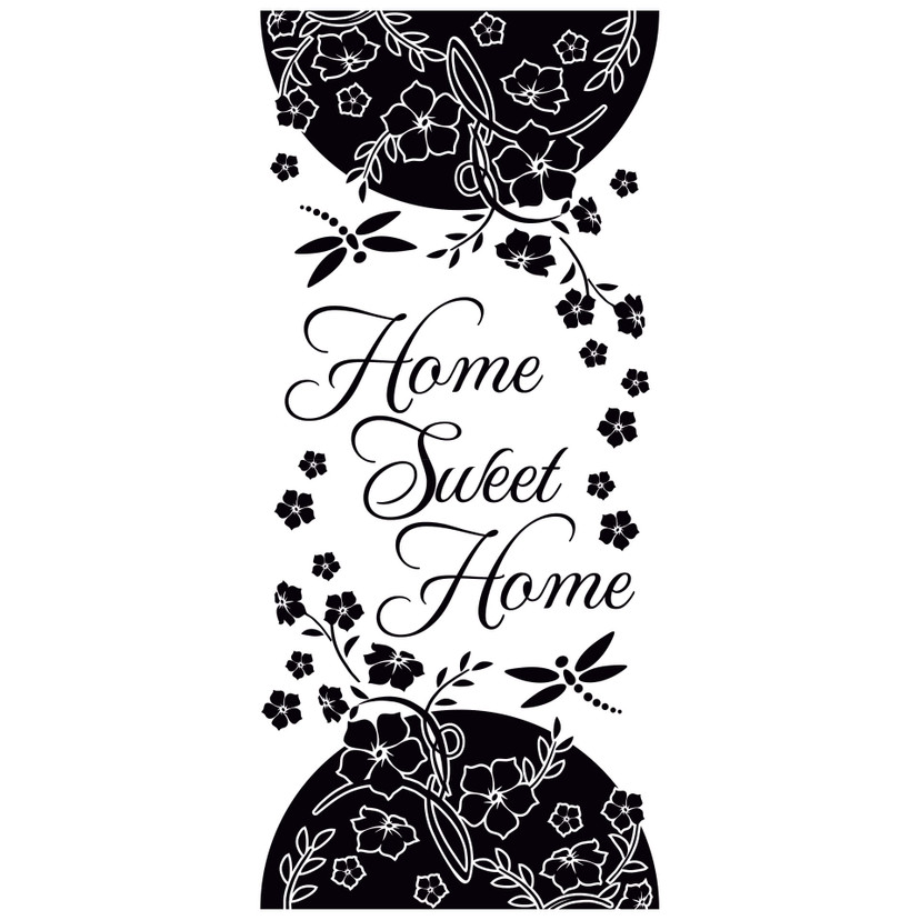 Sticker mural - Bordure Home Sweet Home