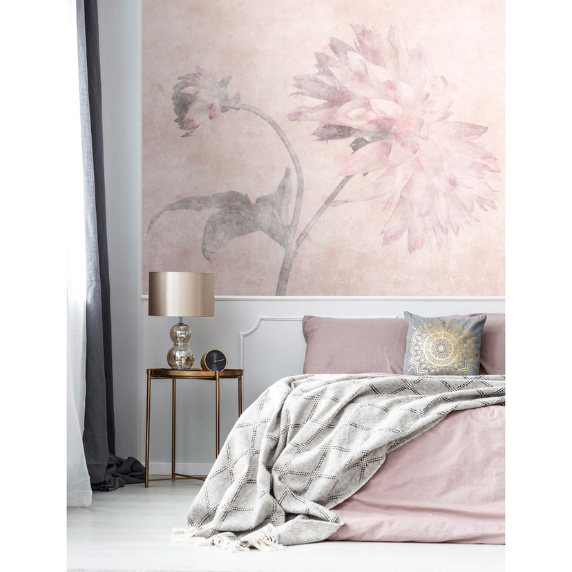 Fotomural Paredes de Patel 3 Morning Room 2 rosa, gris